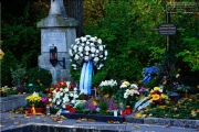 Hauptfriedhof in spaetherbstlichen Farben